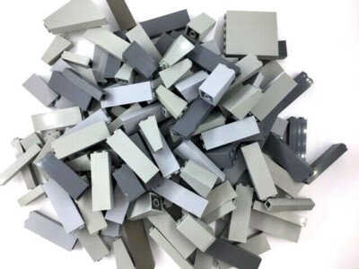100 x Lego  Säule Säulensteine grau Pfeiler Stein Star Wars Bricks 2453 2454