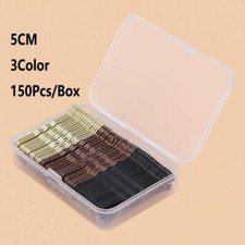 50-150pcs 5cm Wave Bobby Pins, Gold Black Hairpins for Weddings, Hairstyles