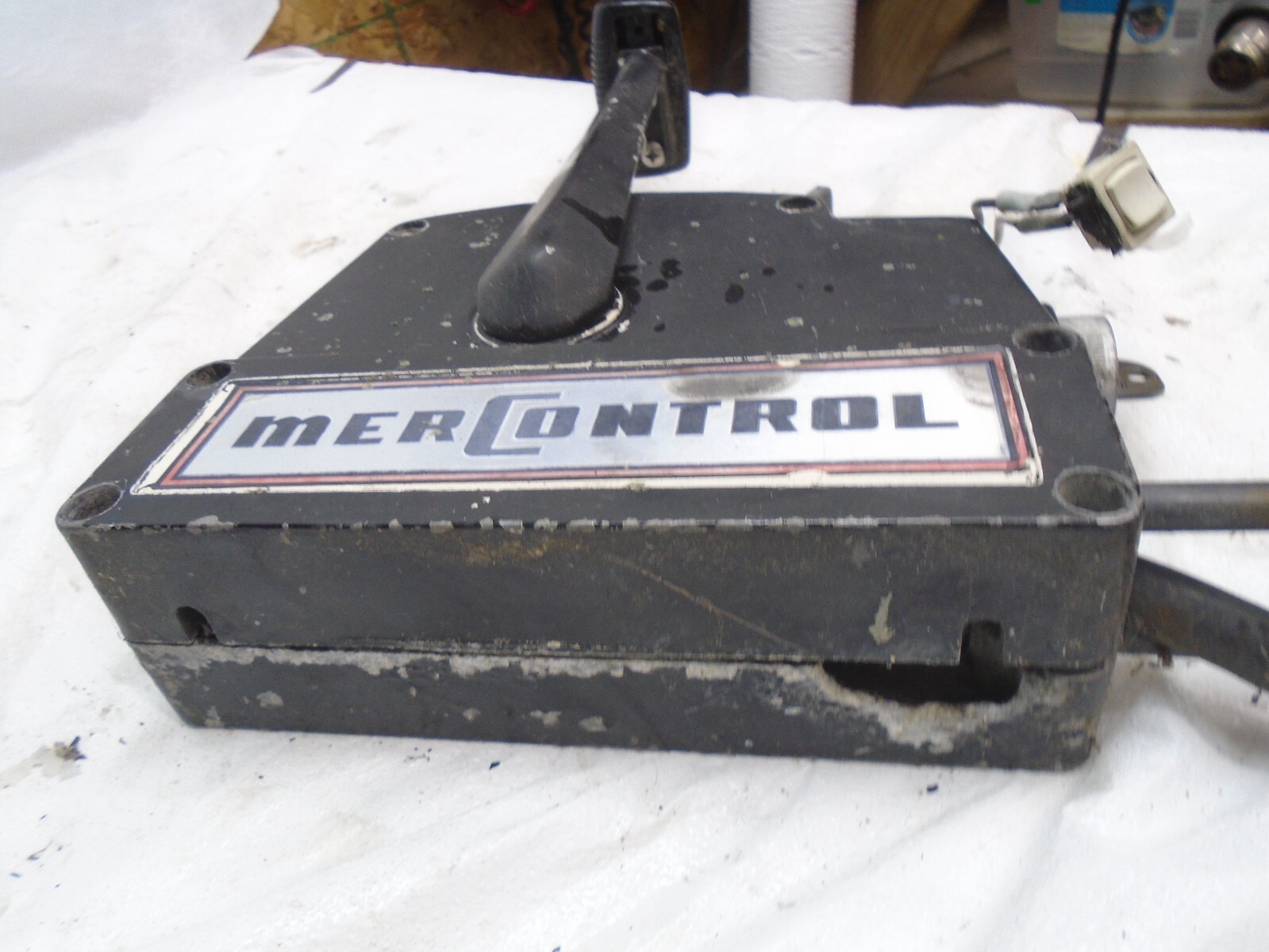 MERCURY MERCONTROL REMOTE THROTTLE CONTROL BOX 13' CABLES OUTBOARD BOAT MOTOR eBay