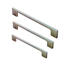 Brushed Nickel Slimline Bar Kitchen Cabinet Door Handle Multiple Sizes Available