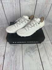 Under Armour Clone Magnetico Pro FG Soccer Cleats White Chrome 10.5 3026768-100