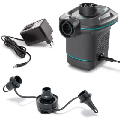 INTEX Quick Fill Elektrische Luftpumpe für 230V mit 3 verschiedenen Adapter