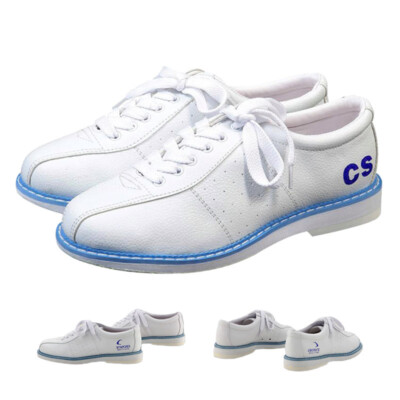 Women Men Lace-up Bowling Sneaker Unisex Ultra-light Right Hand Anti-slip Shoes