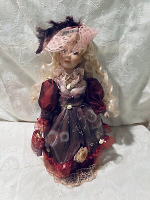 POUPÉE D'ARTISTE POUPÉE en porcelaine doll 35 cm collector rare vintage