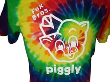 Fox Bros PIGGLY WIGGLY grocery Port Royal tie dye t shirt men's S
