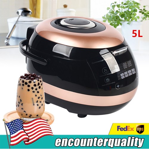 5L Automatic Pearl Pot Tapioca Pearl Ball Boiling Cooker Milk Tea Boba Machine
