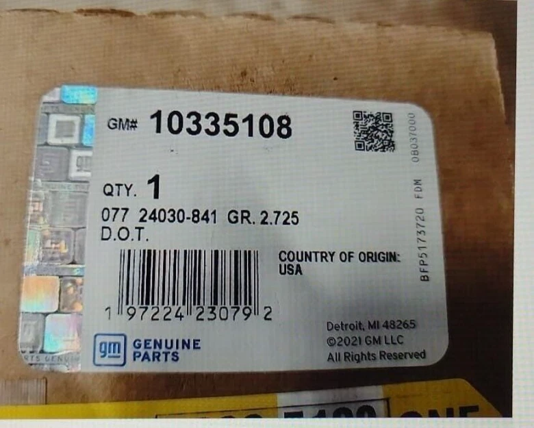 Faro auxiliar GMC Acadia GM 10335108 GENUINO Foto 2 de 4