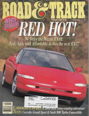 Road Track February 1996 Mazda Rx 01 Corvette Grand Sport Stillen Q45 Ebay