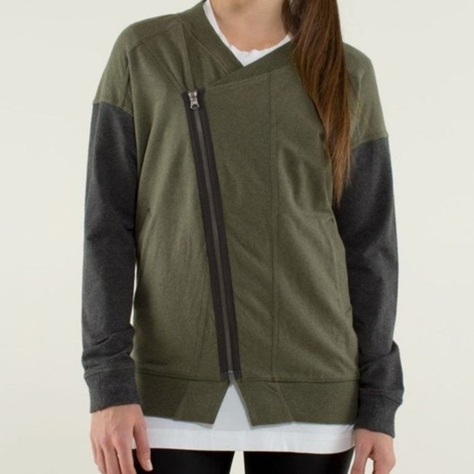 LuLuLemon Mula Bundle Wrap Jacket Asymmetrical Zi… - image 2