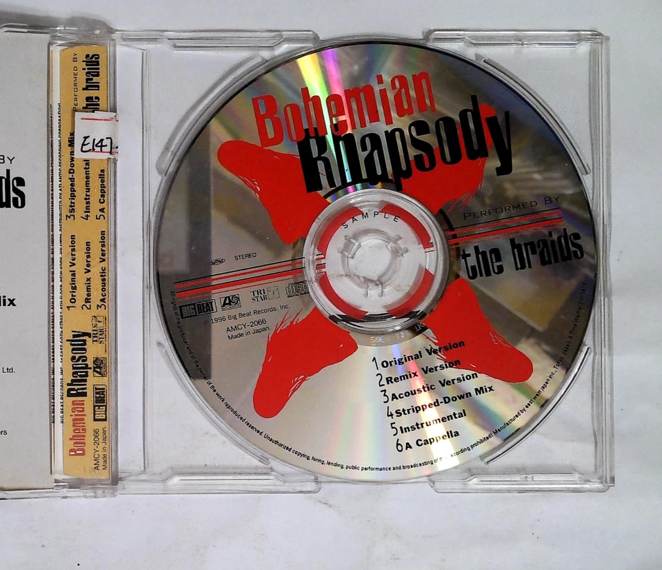 The Braids – Bohemian Rhapsody AMCY-2066 JAPAN CD, Single Foto 2 de 3