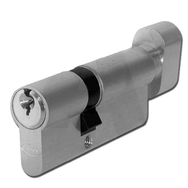 Asec Euro Key & Turn Cylinder 60mm NP (AS1169)