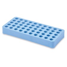 Cryotube Workstation Rack, 50 Holes, PP, Autoclavable, Blue (Case 50)