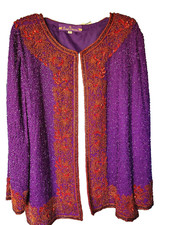 Royal Splendor Purple  Beaded Jacket