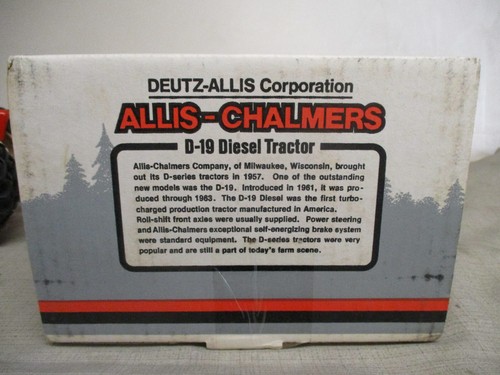 Ertl Allis Chalmers D19 Diesel Toy Tractor "1990 MN State Fair" 1/16 Scale, NIB - Picture 9 of 10