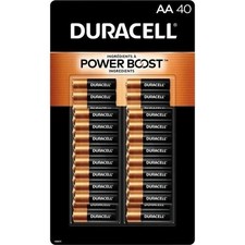 Duracell Power Boost AA Alkaline Batteries Pack of 40 - FREE SHIPPING