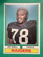 Art Shell 1974 Topps Football Card #272 - Oakland Raider Tackle HOF