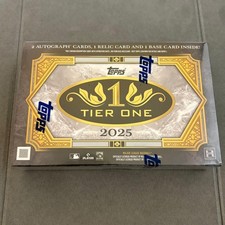 2025 Topps Tier One Baseball Hobby Box Factory Sealed Shrink Wrap MLB Japan