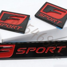 3x Black Red F-sport Fender Emblem For Is-f Gs-f Rc-f Is Accessories Trunk Badge