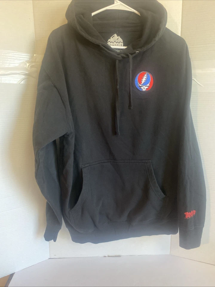 Sudadera con capucha Teton Gravity Research - Grateful Dead Steal Your Face - negra mediana Foto 2 de 4