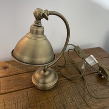 Laura Ashley Brushed Brass Desk Lamp