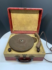 Vintage Portable Suitcase Record Player Turntable
