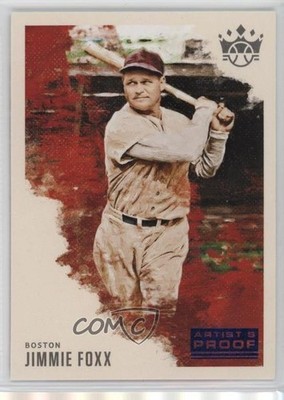 2020 Panini Diamond Kings Artist Proof Blue Jimmie Foxx #26 HOF 1cx3