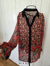 Fig & Flower Anthropology Womens Floral Blous...