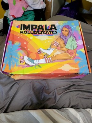 Impala Leopard Quad Roller Skates Women's US Size 9 New Damaged Box Vegan