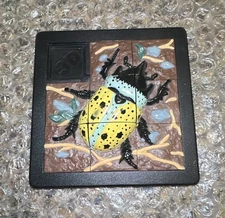 VINTAGE 1993 DAMERT 3D PUZZLE 8 PIECE BEETLE SCARAB RARE SLIDING PUZZLE 4x4”