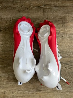 Nike Air Vapor Speed 3 Football Cleats White University Red  display picture 2