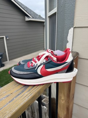 mens nike sacai Waffle undercover midnight spruce university red sz9 DJ4877-300
