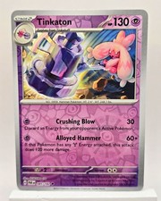 Pokemon TCG Tinkaton SV04 Paradox Rift 085/182 Reverse Holo Unc Eng 130HP