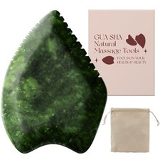 Gua Sha Facial Tool: Jade Stone Face Gua-Sha Tools, Natural Xiuyu Stones Full...