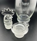 VTG 3 Piece Heisey Cobel Clear Glass Rooster 14” Cocktail Shaker/Decanter 1940’s — photo 4