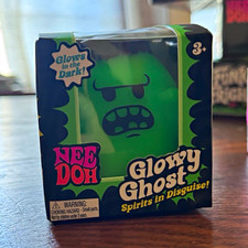 NeeDoh Glowy Ghost Squeeze Toy Green Glows in the Dark - Green