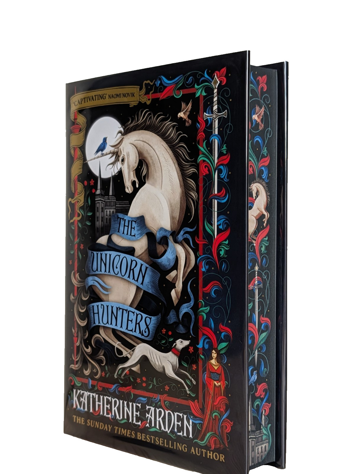 SIGNED The Unicorn Hunters Katherine Arden 1st Ed Sprayed Edges HC Collectible