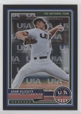 2023 Panini USA Baseball Stars & Stripes Team Logo Prizm 43/50 Adam Hachman tj1