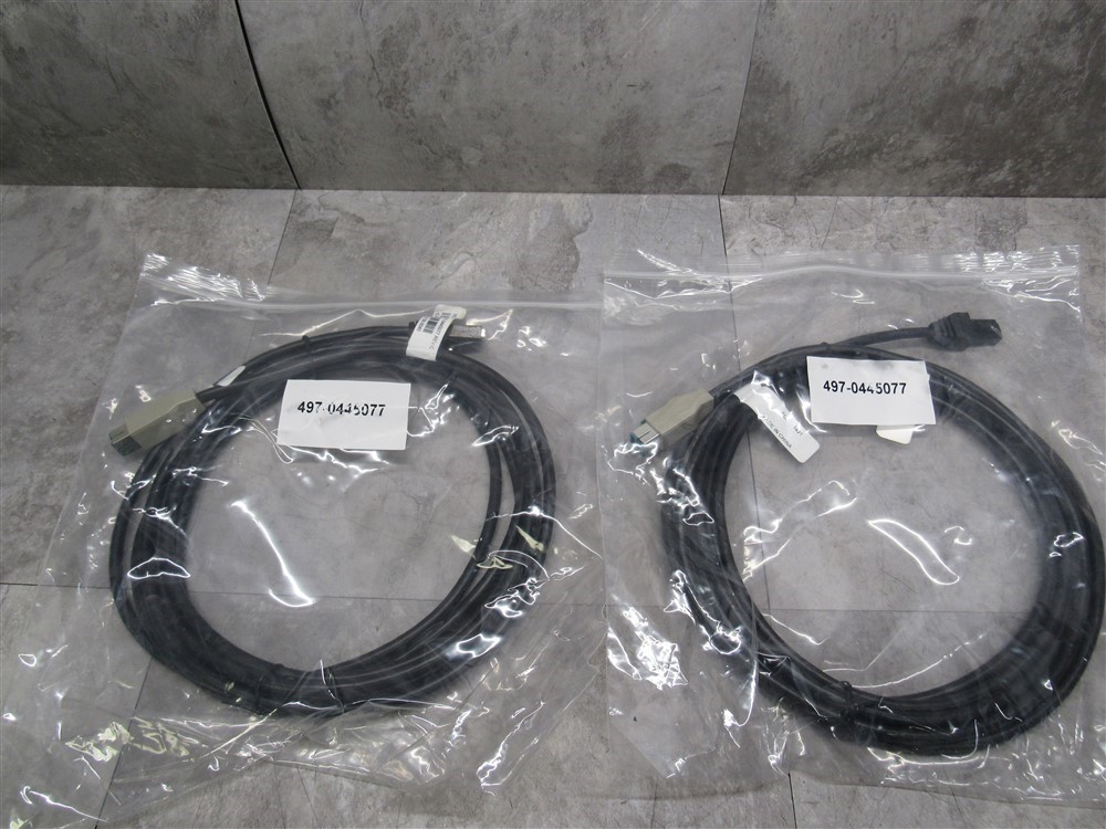 Lot of 2 NEW NCR 497-0445077 POS Cash Register Power Control Cable Black PWR-usb