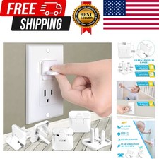 Outlet Covers 38pack White Child Proof Electrical Protector Safety Improved Baby