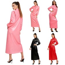 Women Sleep Dress Soft Fabric Lingerie Vintage Design Nightdress Long Length