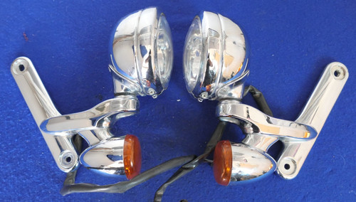 Genuine Harley Davidson Street Glide Front Turn Signals Spot Fog Lights 1994-13