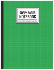 Graph Paper Notebook   Quad Ruled 5x5 Grid, Large 8.5 x 11, 110 Pages   Perfect