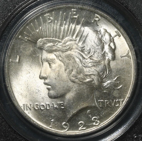 1923 PCGS MS63 Peace Silver Dollar