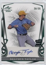 2023 Leaf Trinity Green 20/25 Brayden Taylor #BA-BT2 Auto lz7