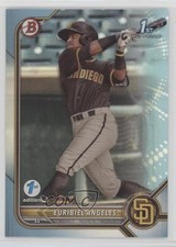 2022 Bowman 1st Edition Sky Blue Foil Euribiel Angeles #BPPF-32 03j5