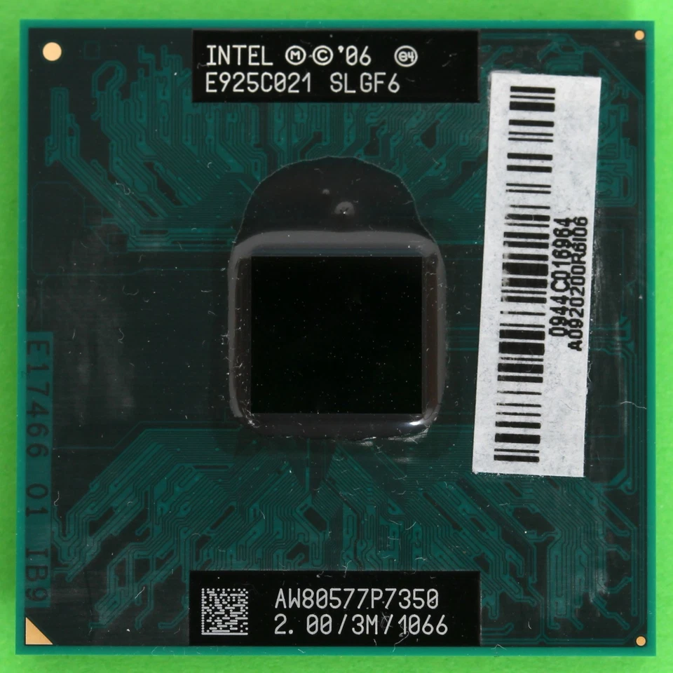 Intel Core 2 Duo Mobile P7350 CPU Processor 2.0GHz 3MB Cache 1066MHz FSB SLGF6 - Image 2 of 3