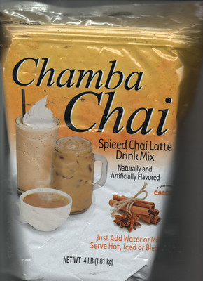 Chamba Chai Spiced Chai Latte Drink Mix 4lb Resealable Bag