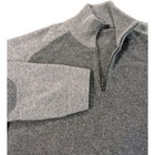 Zegna Sport Mens Quarter Zip Elbow Patches Cashmere Wool Blend Size G58 READ