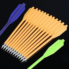 Bulloni plastica 6,3" mini freccia balestra 2" pale arco tiro con l'arco pistola pratica caccia