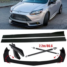 Front Bumper Lip Spoiler Splitter Car Body Rear For Ford Focus 2012-2014